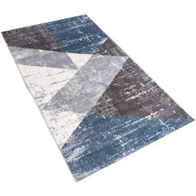 Babilon modern szőnyeg bézs barna szürke kék 80 x 150 cm