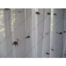 Bia Lila Zöld Kisvirágos Organza függöny Csíptetős + Bújtatós 300 x 250 cm