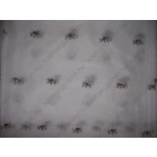 Bia Lila Zöld Kisvirágos Organza függöny Csíptetős + Bújtatós 300 x 250 cm