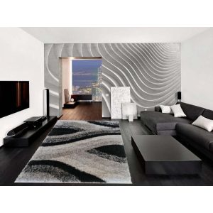 Bateman modern shaggy szőnyeg 250 x 350 cm szürke