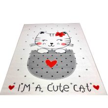 Mézga gyerekszőnyeg cicás szürke modern