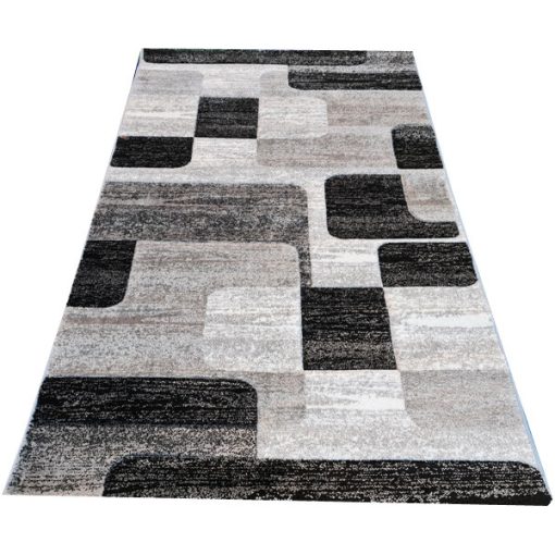 Benazír Modern Nappali Szőnyeg Szürke Fekete 150 x 230 cm