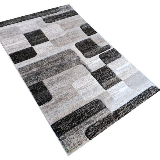 Benazír Modern Szőnyeg Szürke Fekete 125 x 200 cm