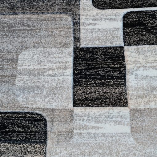 Benazír Modern Szőnyeg Szürke Fekete 125 x 200 cm