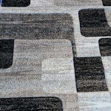 Benazír Nagyméretű Modern Szőnyeg Fekete Szürke 200 x 300 cm