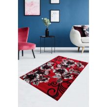Bonca modern piros szőnyeg 70 x 100 cm virágmintás