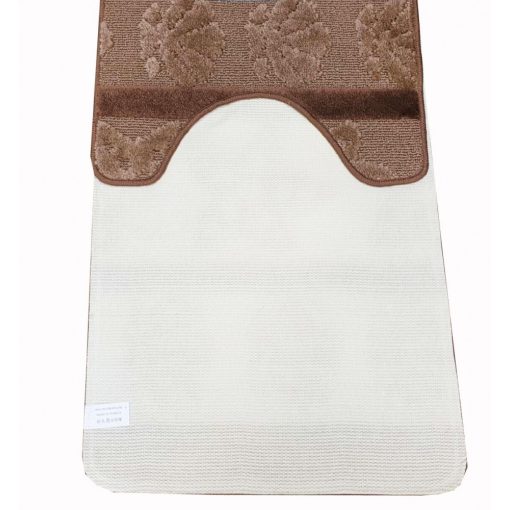 Boróka 2 részes Fürdőszoba Szőnyeg Szett Barna 50 x 80 cm