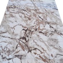 Brassó Márványmintás Modern Szőnyeg Bézs Barna 125 x 200 cm