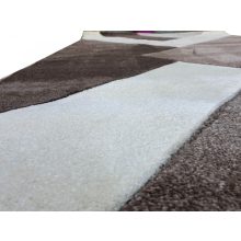 Buda modern szőnyeg  Krém Barna Bézs 80 x 150 cm