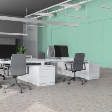 Buona vinyl padló ipari PVC fehér 2 m 3 m és 4 m széles