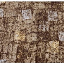 Barna kockás padlószőnyeg 4 m széles