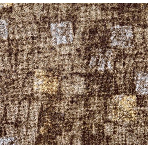 Barna kockás padlószőnyeg 4 m széles