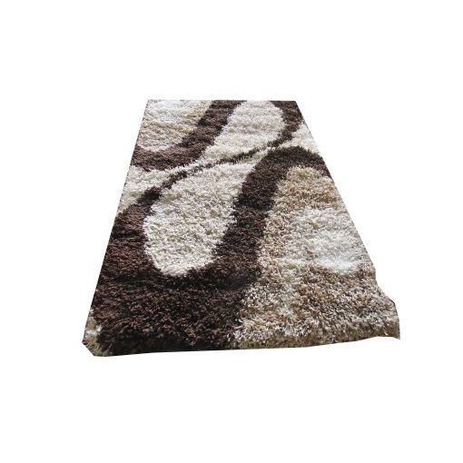Marilena Bézs Barna Shaggy Futószőnyeg 80 x 300 cm