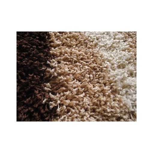 Marilena Bézs Barna Shaggy Futószőnyeg 80 x 300 cm