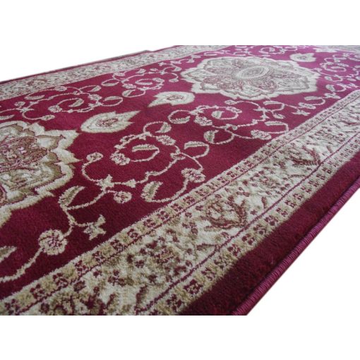 Cortona Nyírt Bordó Krém Futószőnyeg 80 x 300 cm