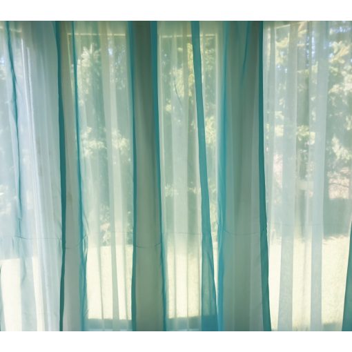 Larissza Kék Organza Készfüggöny 300 x 250 cm
