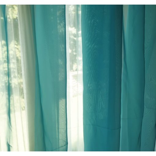 Larissza Kék Organza Készfüggöny 300 x 250 cm