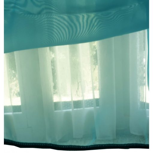 Larissza Kék Organza Készfüggöny 300 x 250 cm