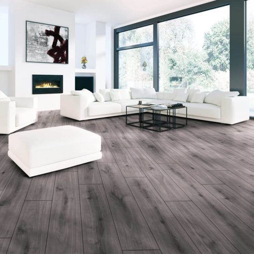 Cantrell vinyl padló szürke fa mintás PVC tekercses 2 m 3 m és 4 m széles
