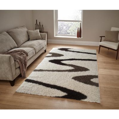 Bessy Bézs Barna Shaggy Szőnyeg 150x230