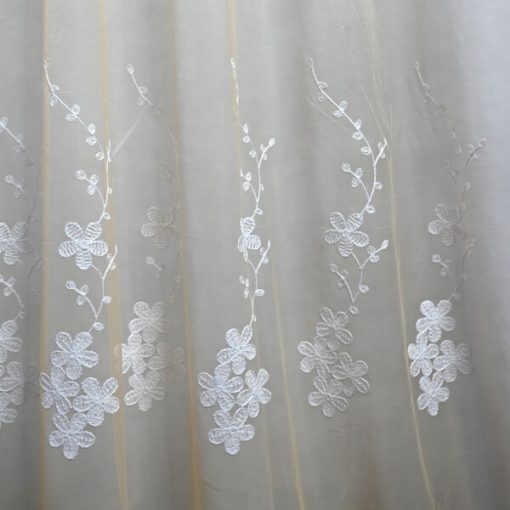 Bézs Organza kész Függöny Csiptetős +Bújtatós
