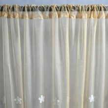Bézs Organza kész Függöny Csiptetős +Bújtatós
