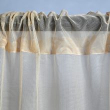 Bézs Organza kész Függöny Csiptetős +Bújtatós