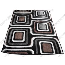 Kongó Szürke Fekete Pléd Ágytakaró 150 x 200 cm