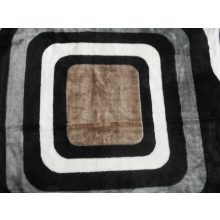 Kongó Szürke Fekete Pléd Ágytakaró 150 x 200 cm