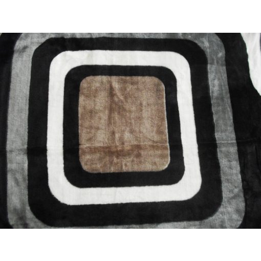 Kongó Szürke Fekete Pléd Ágytakaró 150 x 200 cm