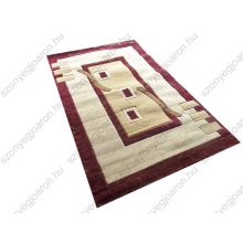 Fidenza Nyírt Bézs Bordó szőnyeg 80 x 150 cm