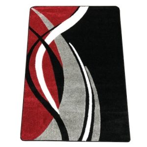 Chilly modern szőnyeg 120 x 170 cm fekete bordó