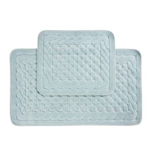   Cirilla Türkiz Fürdőszoba Szőnyeg Kádkilépő 2 részes szett