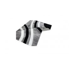 Colette Luxus Shaggy szőnyeg 60 x 220 cm szürke fekete