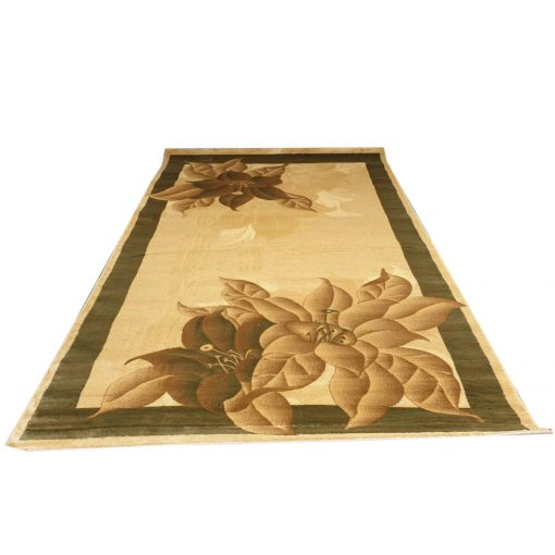 Császár virágmintás szőnyeg 150 x 230 cm bézs barna zöld