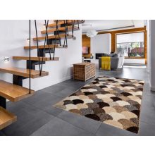 Csobilla modern barna bézs szőnyeg 150 x 230 cm