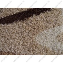 Lacrima Bézs Barna Shaggy Futó Szőnyeg 80 x 300 cm