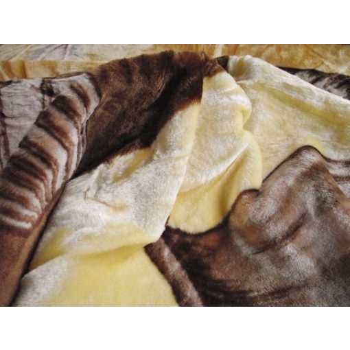 Tamira Bézs-Barna Pléd Ágytakaró 200 x 240 cm