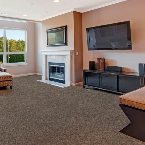 Esztella barna padlószőnyeg 5 m széles