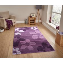 Sofia virágos Lila szőnyeg 160x220cm