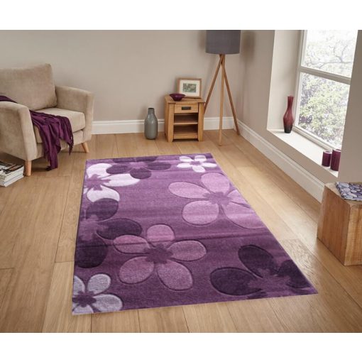 Sofia virágos Lila szőnyeg 160x220cm