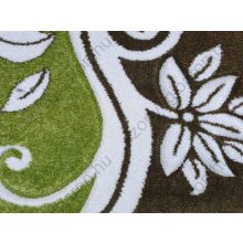 Miranda Nyírt Zöld Inda mintás szőnyeg 150 x 230 cm