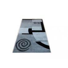 Cleto Szürke Fekete Dombor Nyírt szőnyeg 150 x 230 cm