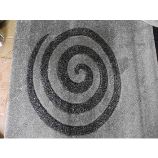 Cleto Szürke Fekete Dombor Nyírt szőnyeg 150 x 230 cm