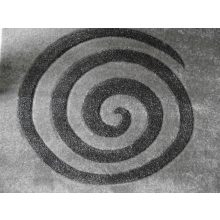 Cleto Szürke Fekete Dombor Nyírt szőnyeg 150 x 230 cm