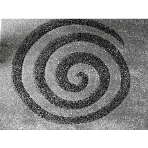 Cleto Szürke Fekete Dombor Nyírt szőnyeg 150 x 230 cm