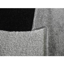 Cleto Szürke Fekete Dombor Nyírt szőnyeg 150 x 230 cm