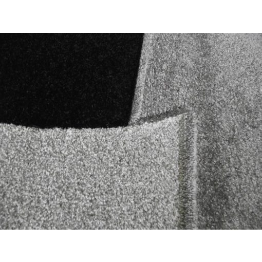 Cleto Szürke Fekete Dombor Nyírt szőnyeg 150 x 230 cm