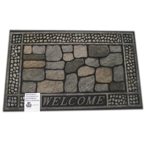 Erős Strapabíró Gumis kőmintás Lábtörlő 47x75 cm