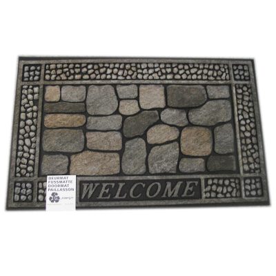 Erős Strapabíró Gumis kőmintás Lábtörlő 47x75 cm